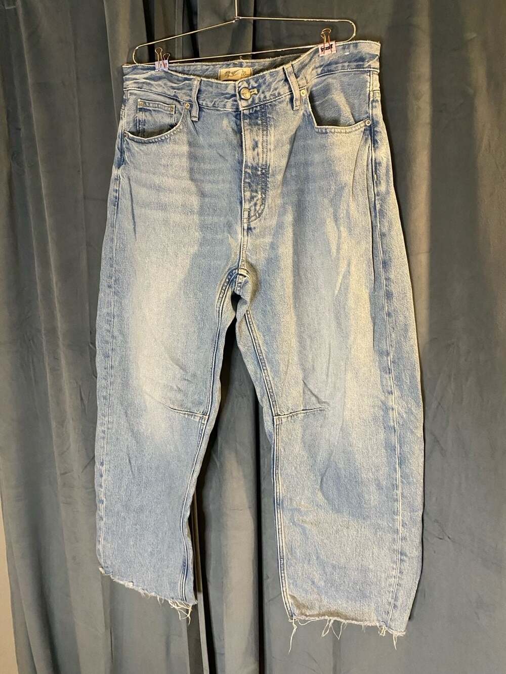 Madewell The Curvy Darted Barrel-Leg Jeans Size 31